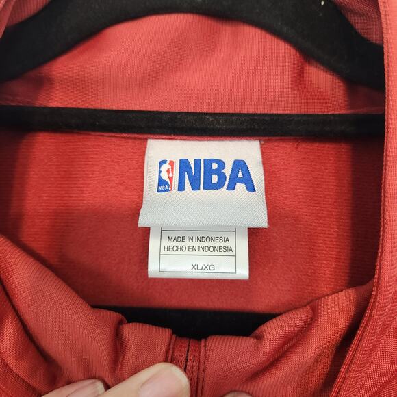 NBA Cleveland Cavaliers Team Logo Maroon Red Warmup Track Jacket Men's Size XL - Picture 2 of 7